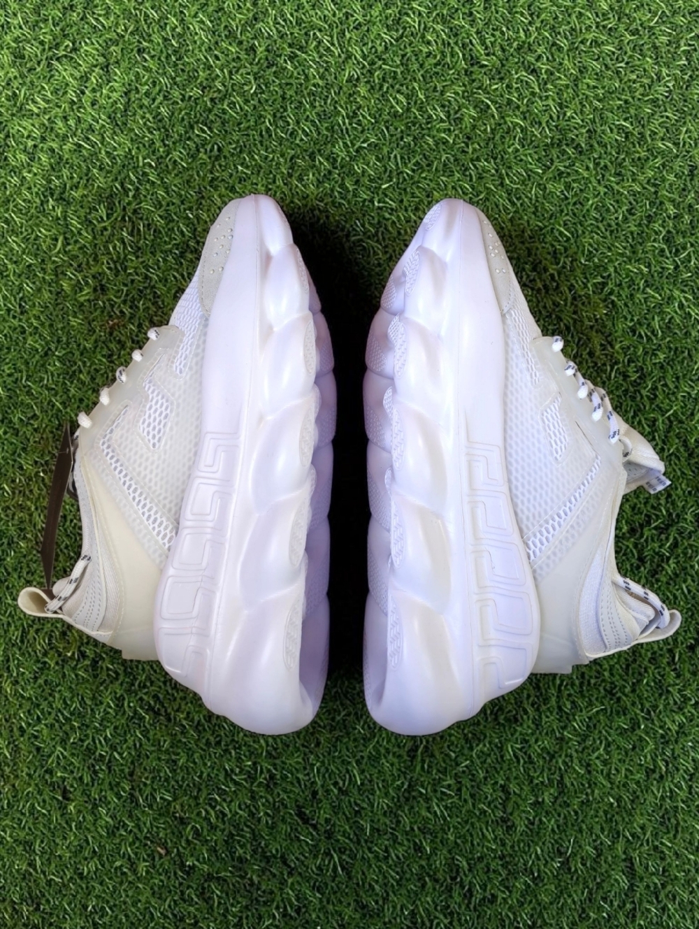 Versace Chain Reaction White Wmns 9 New Box